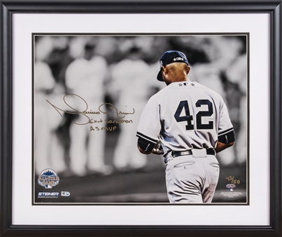 Mariano Rivera Signed New York Yankees Photo In 26X22 Framed Display #45/50 (Steiner)